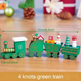 Train en bois.